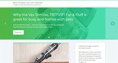 Desktop Screenshot of bestcordlessvacuumsite.co.uk